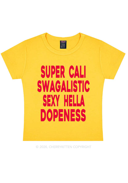 Super Cali Swagalistic Y2K Baby Tee Cherrykitten