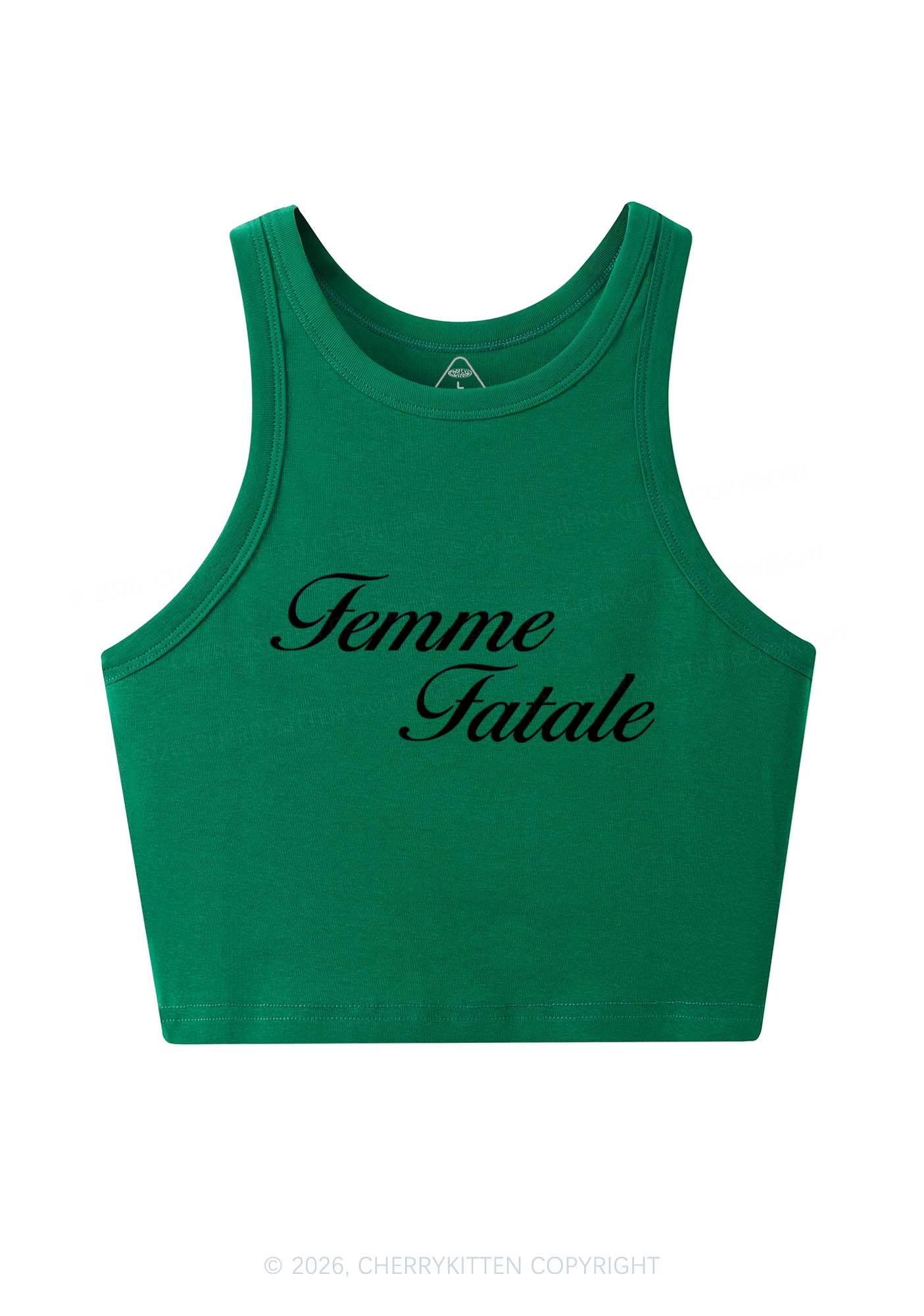 Femme Fatale Pride Y2K Crop Tank Top Cherrykitten