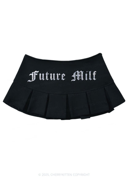 Glitter Future Mxxf Y2K Mini Pleated Skirts Cherrykitten