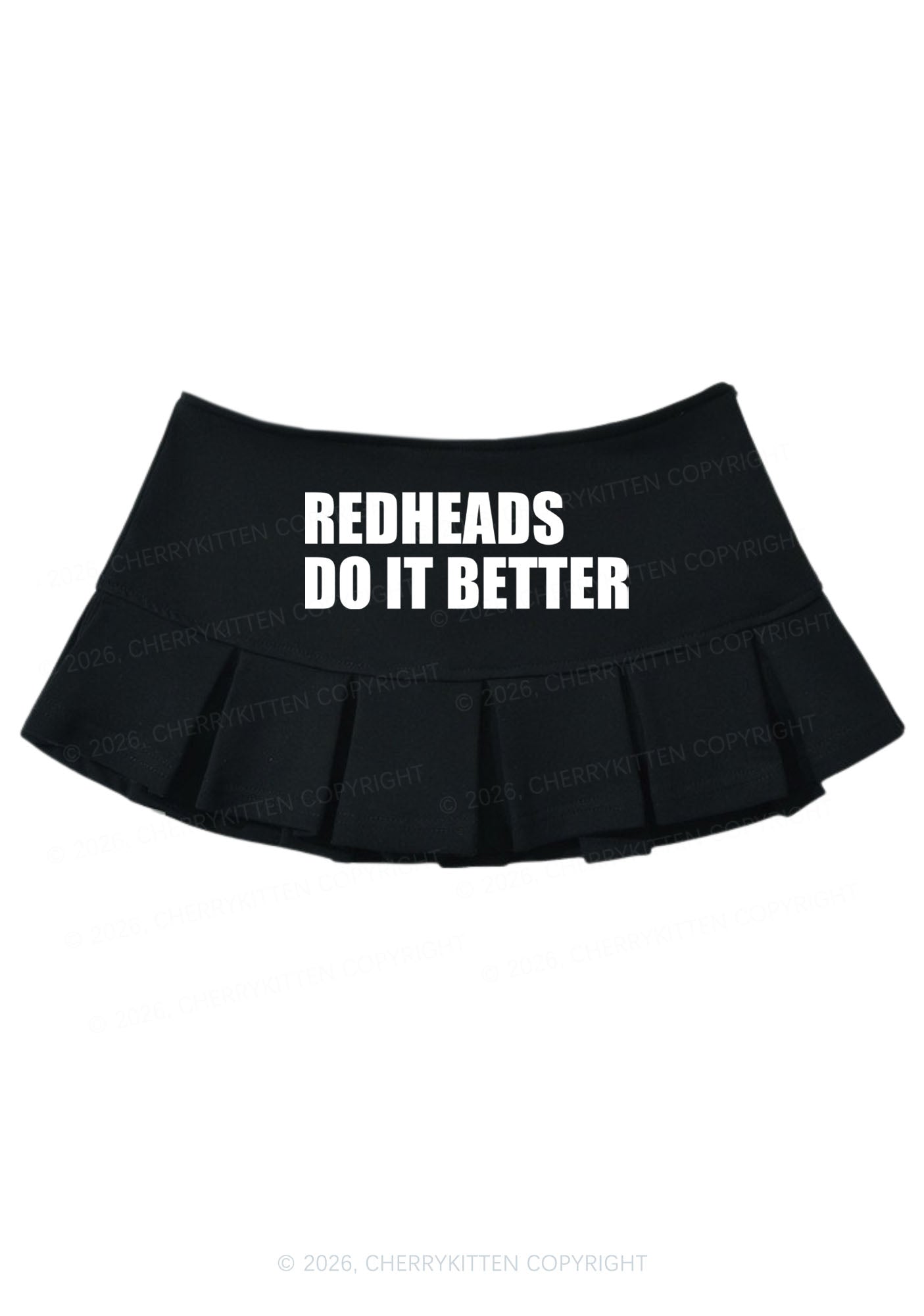 Redheads Do It Better Y2K Mini Pleated Skirts Cherrykitten