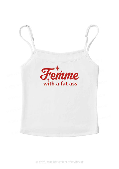 Femme With Fat Axx Pride Y2K Spaghetti Strap Cami Cherrykitten