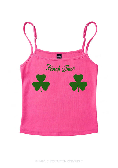 Pinch These St Patricks Y2K Spaghetti Strap Cami Cherrykitten