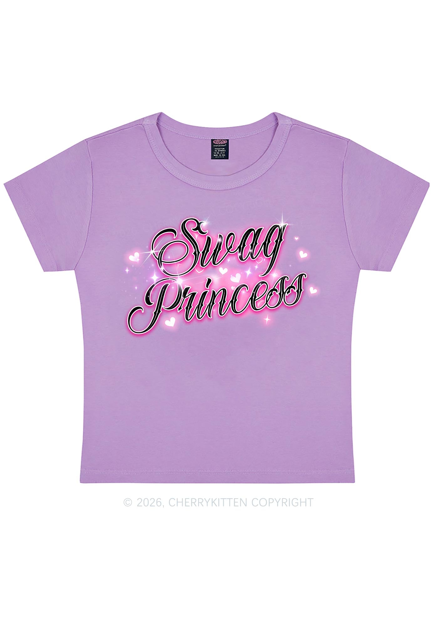 Swag Princess Y2K Baby Tee Cherrykitten