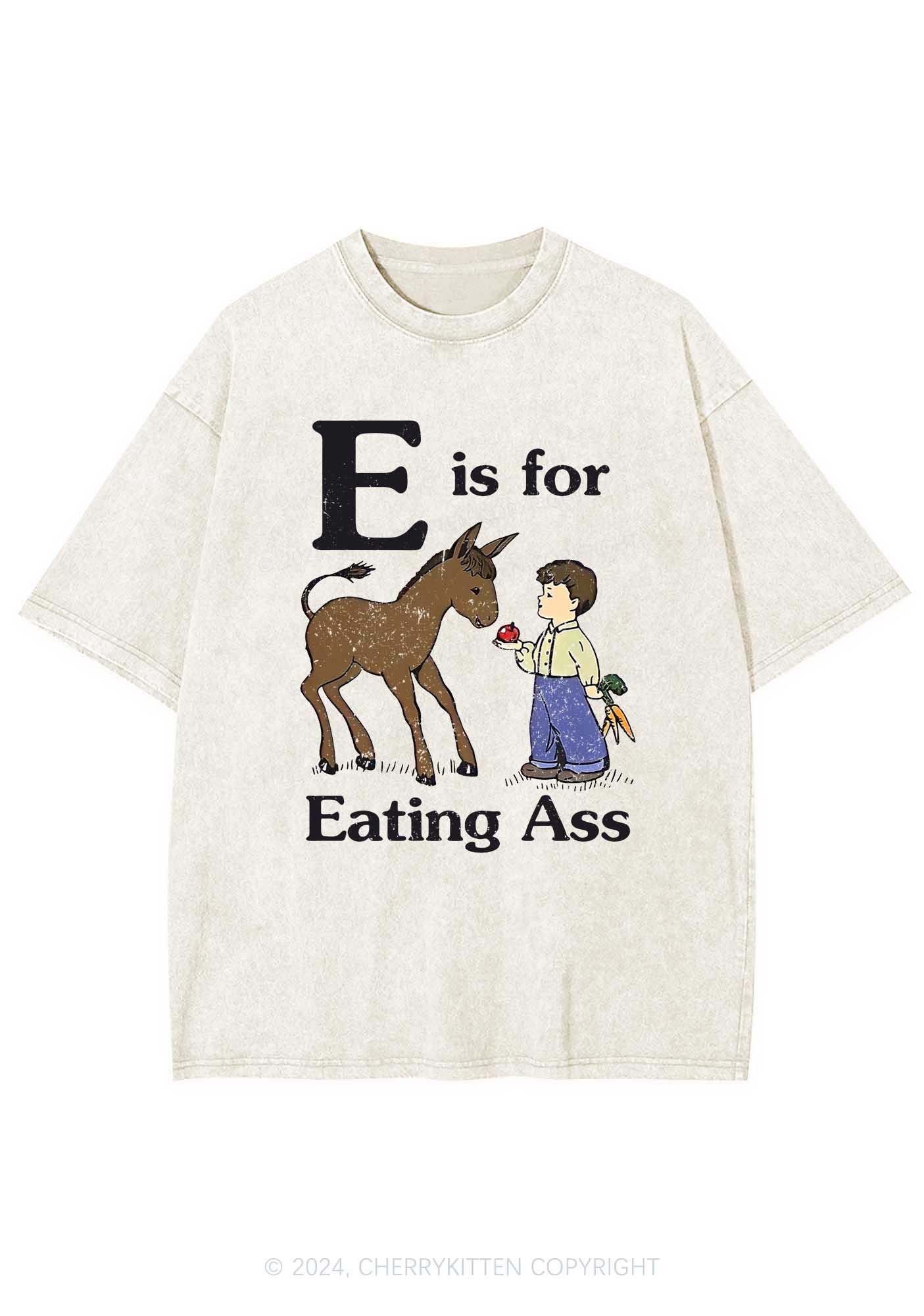 E Is For Eating Axx Y2K Washed Tee Cherrykitten