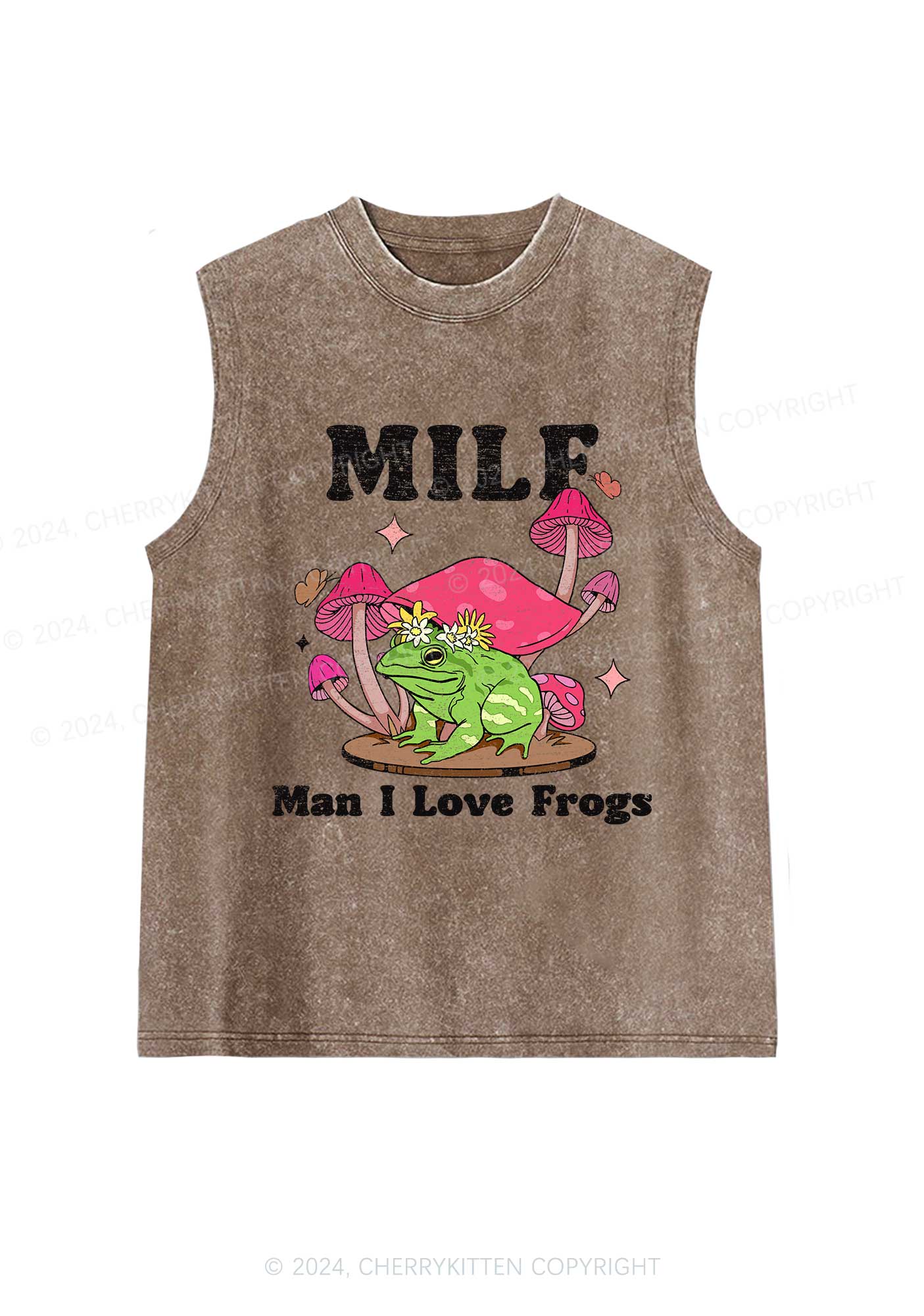 Mxxf Frog Y2K Washed Tank Cherrykitten
