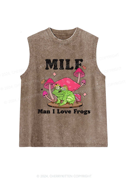 Mxxf Frog Y2K Washed Tank Cherrykitten