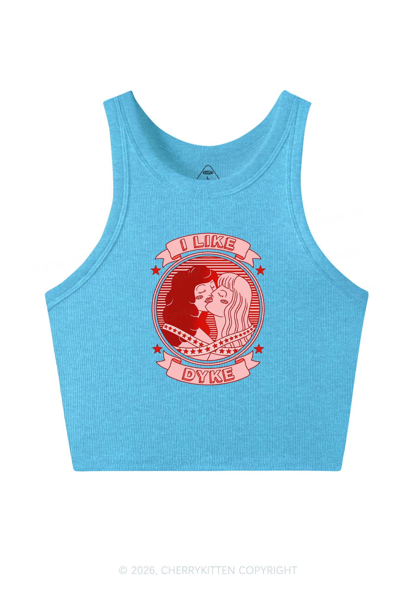 I Like Dyke Pride Y2K Crop Tank Top Cherrykitten