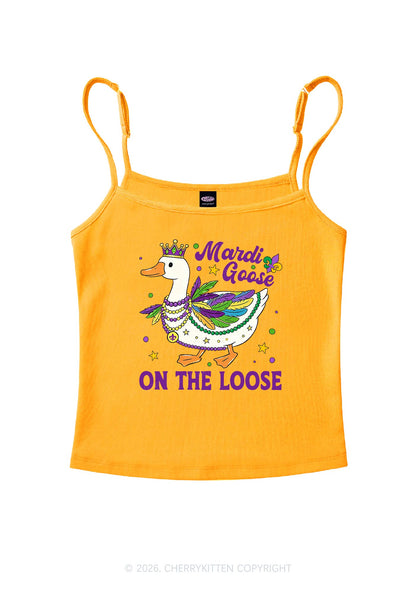 Mardi Goose On The Loose Y2K Spaghetti Strap Cami Cherrykitten