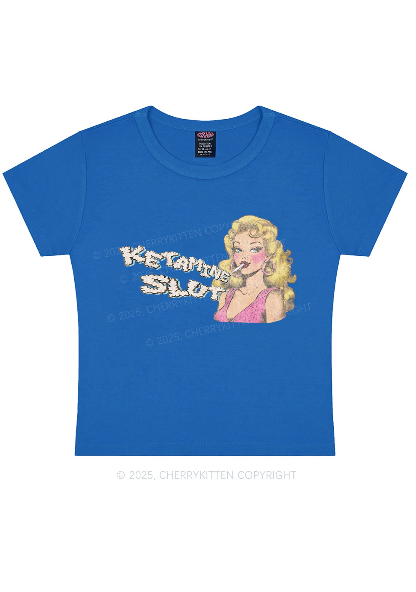 K Slxt Y2K Baby Tee Cherrykitten