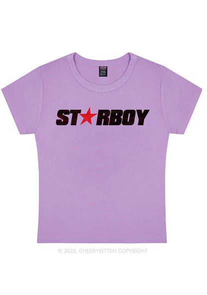 Red Starboy Y2K Baby Tee Cherrykitten