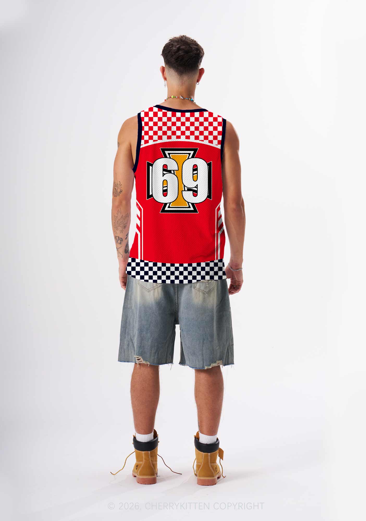I Love My Super Hot GF Y2K Sport Jersey Tank Cherrykitten