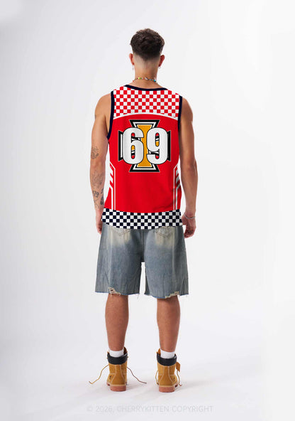 I Love My Super Hot GF Y2K Sport Jersey Tank Cherrykitten