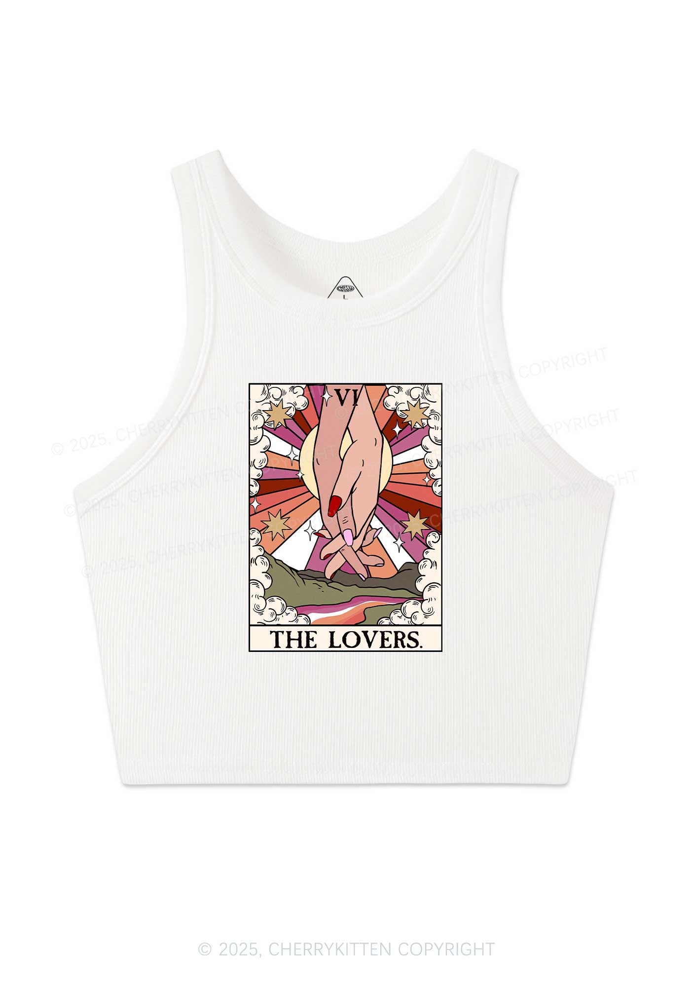 The Lesbian Lovers Y2K Crop Tank Top Cherrykitten