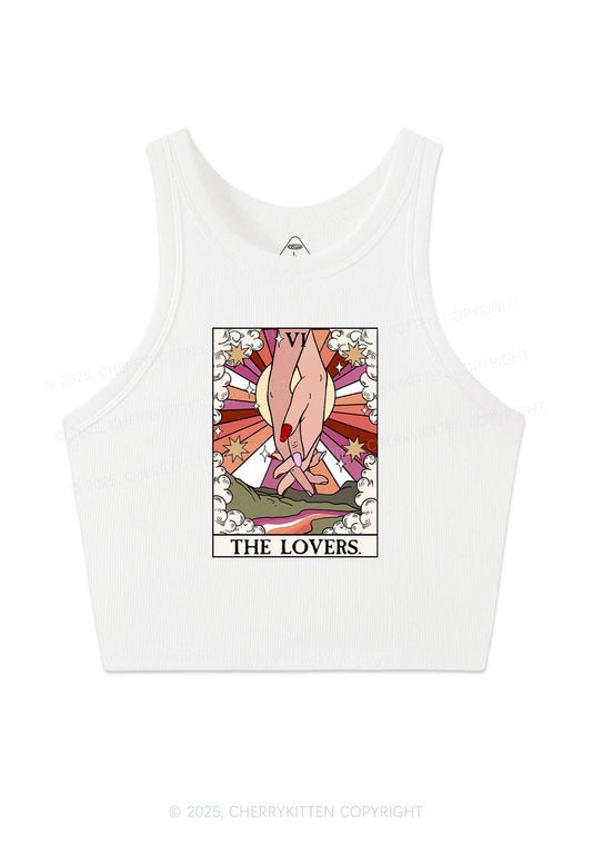 The Lesbian Lovers Y2K Crop Tank Top Cherrykitten