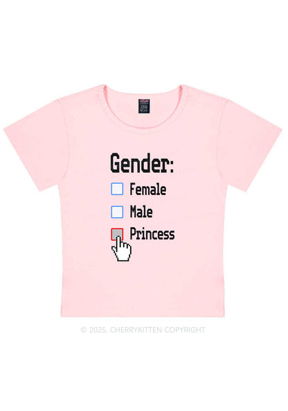 Gender Princess Pride Y2K Baby Tee Cherrykitten