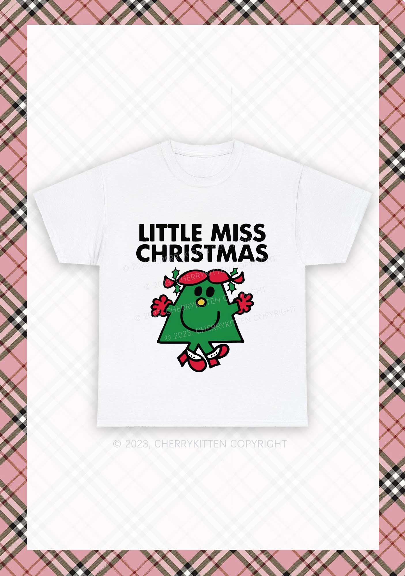 Little Miss Christmas Chunky Shirt Cherrykitten