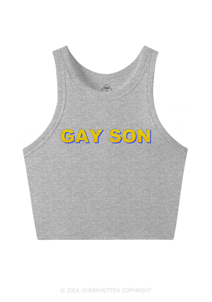 Gay Son Y2K Crop Tank Top Cherrykitten