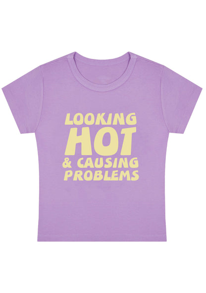 Curvy Looking Hot&Causing Problems Baby Tee