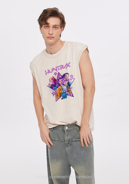 Kpop Stars Y2K Washed Muscle Tank Cherrykitten