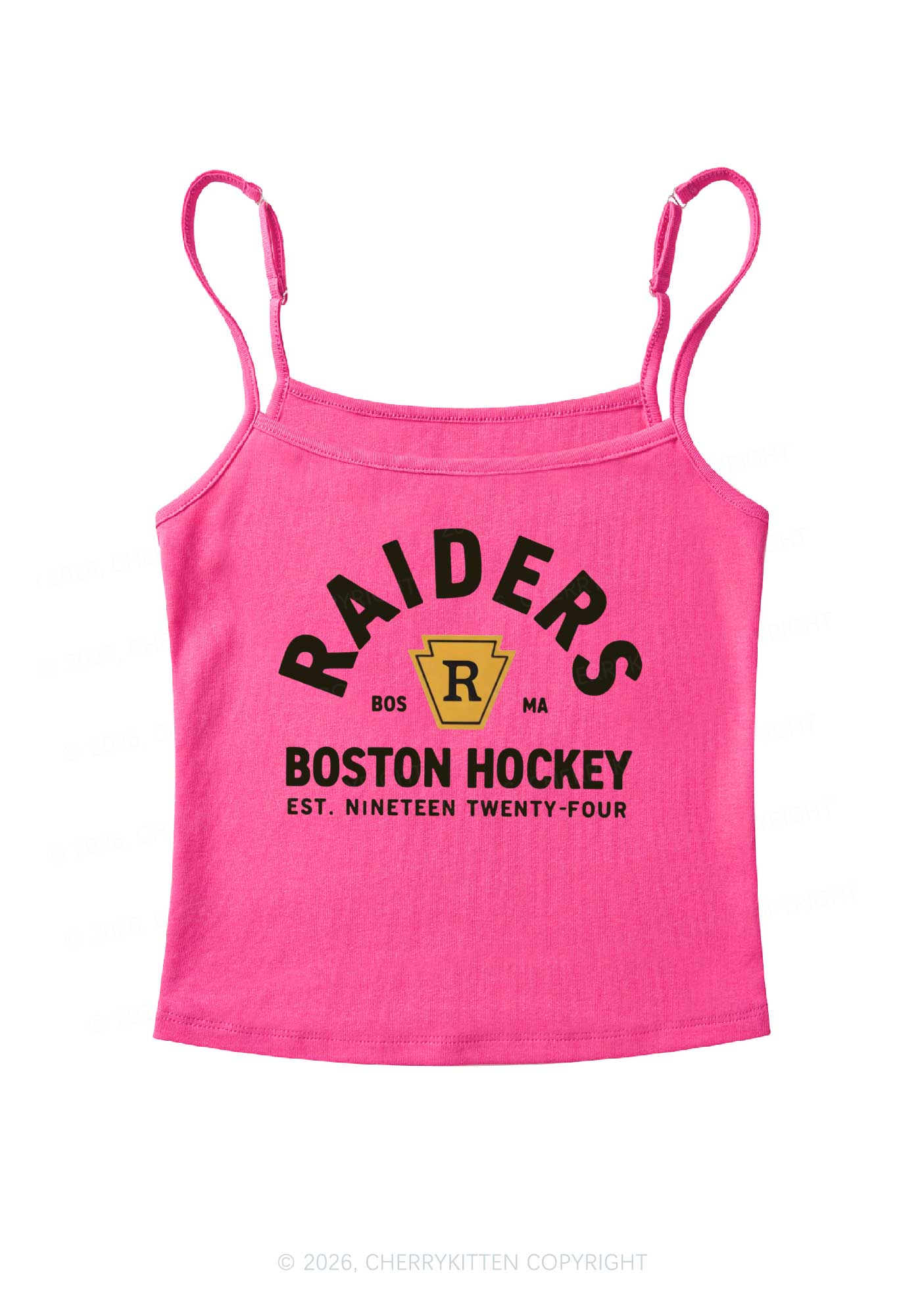 Boston Hockey HR Y2K Spaghetti Strap Cami Cherrykitten