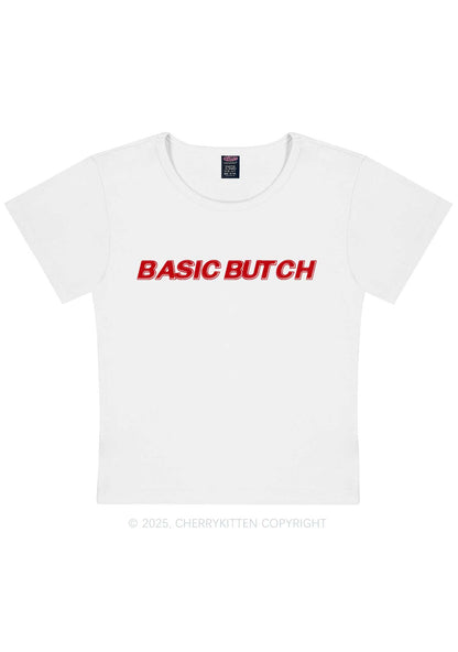 Basic Butch Y2K Baby Tee Cherrykitten
