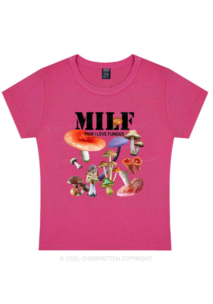 Man I Love Fungus Y2K Baby Tee Cherrykitten
