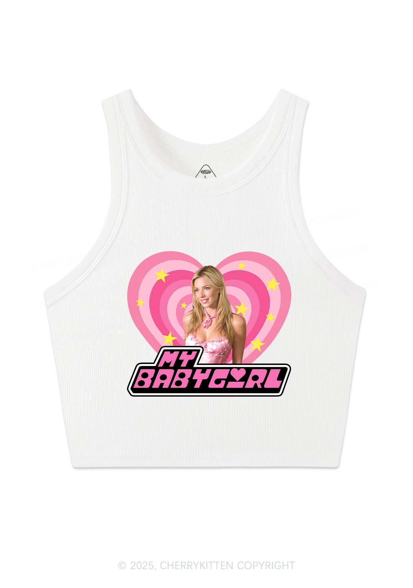 Custom Love My Babyboy Y2K Crop Tank Top Cherrykitten