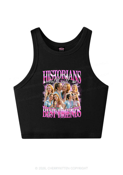 Custom Best Friends Photos Pride Y2K Crop Tank Top Cherrykitten