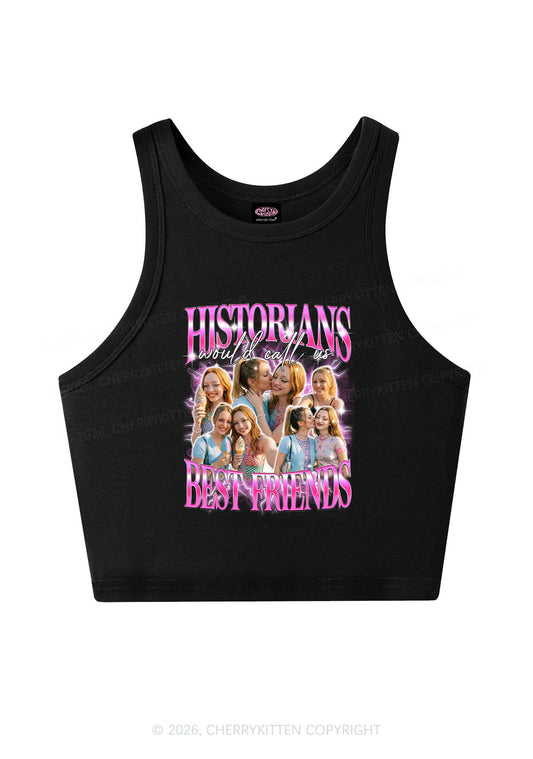 Custom Best Friends Photos Pride Y2K Crop Tank Top Cherrykitten