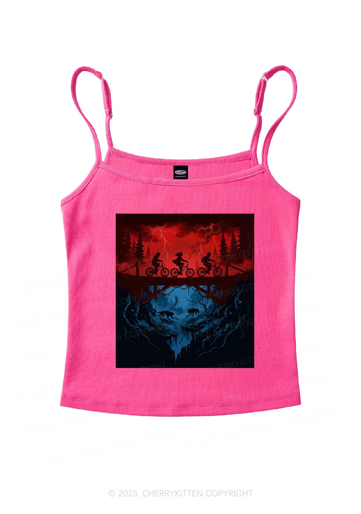 Red Storm Riders Y2K Spaghetti Strap Cami Cherrykitten