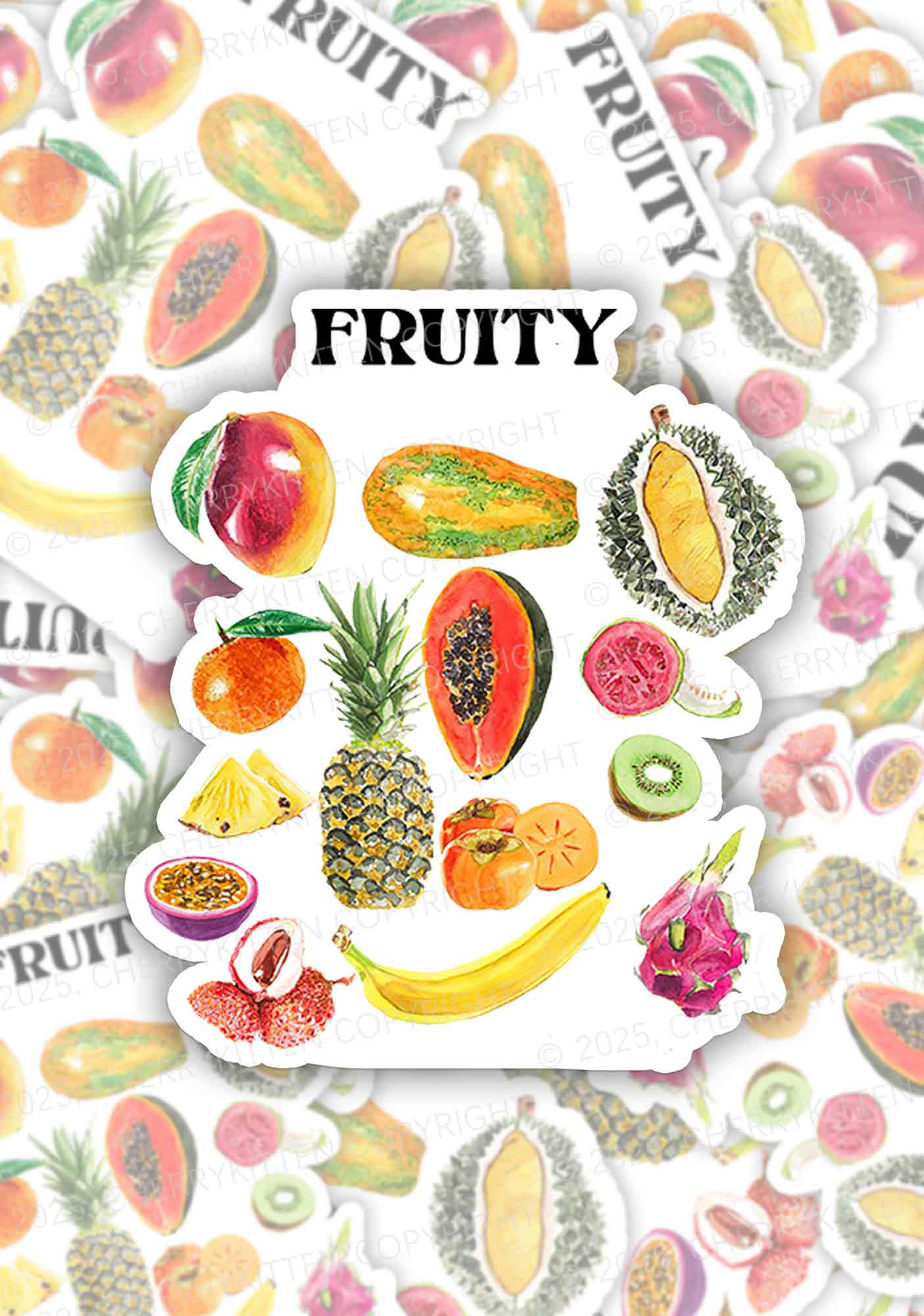 Fruity Pride 1Pc Y2K Sticker Cherrykitten