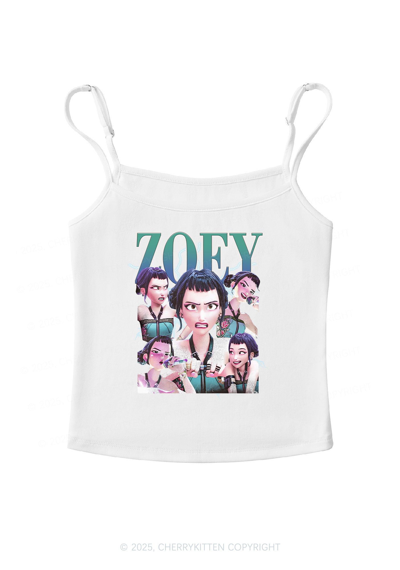 Kpop Girl Y2K Spaghetti Strap Cami Cherrykitten