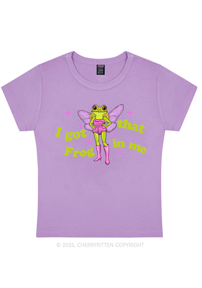I Got That Frog Y2K Baby Tee Cherrykitten