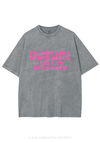 I Like To Be Choked Y2K Shirts Washed Tee Cherrykitten