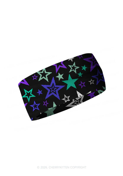 Gay Star Pride Y2K Print Headband Cherrykitten