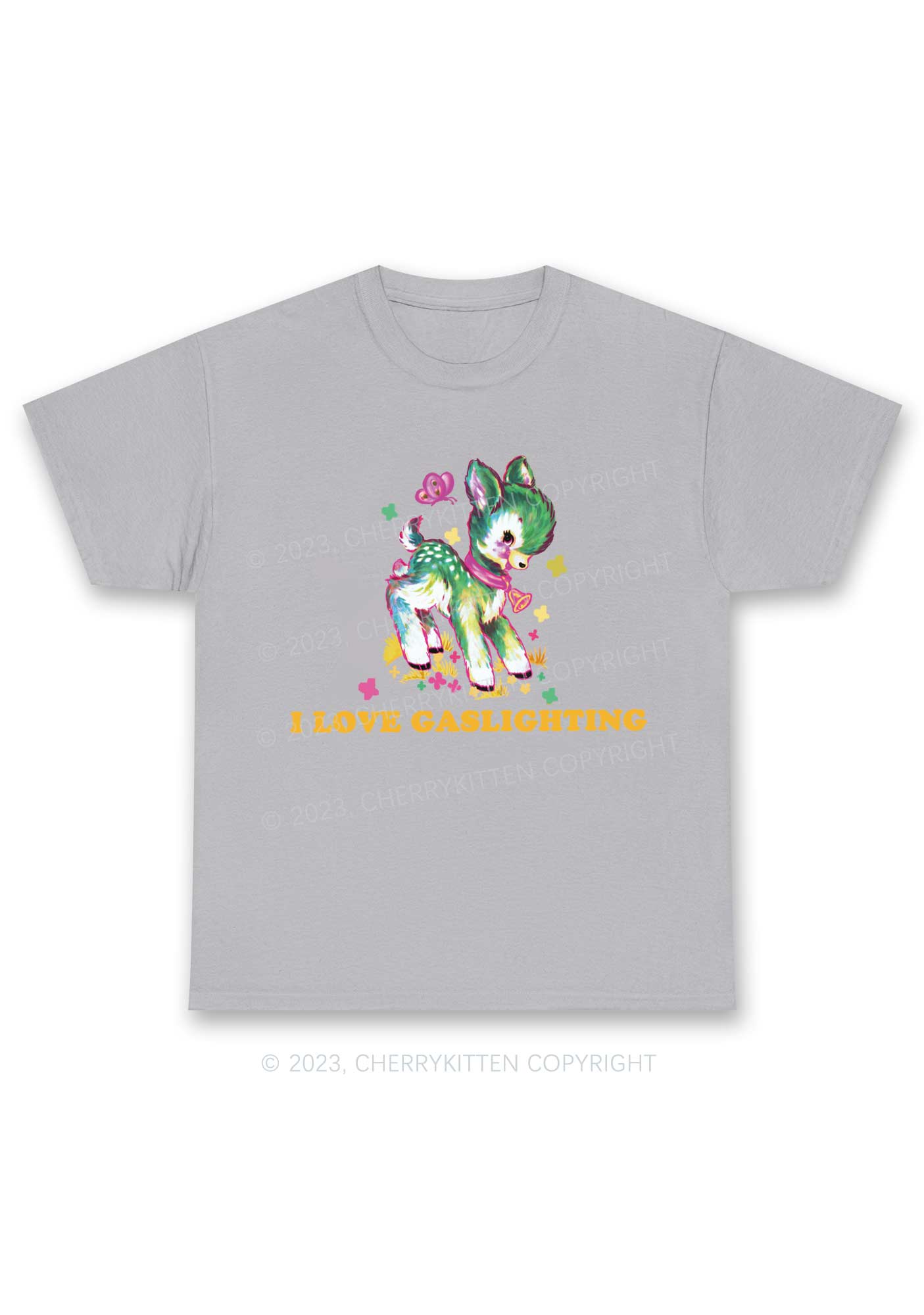 I Love Gaslighting Y2K Chunky Shirt Cherrykitten