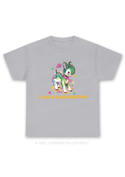 I Love Gaslighting Y2K Chunky Shirt Cherrykitten