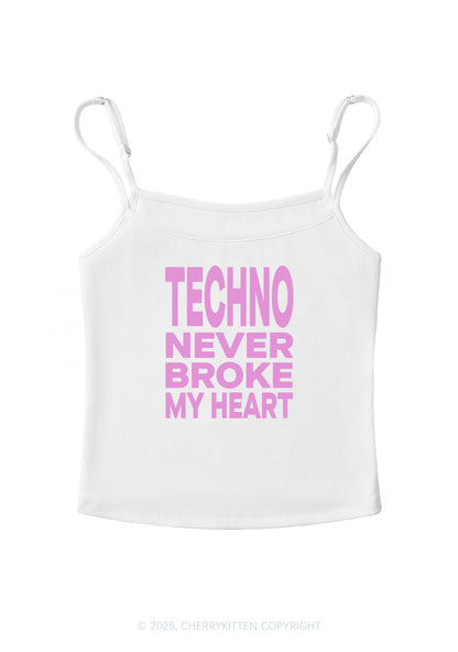 Techno Heart Y2K Spaghetti Strap Cami Cherrykitten