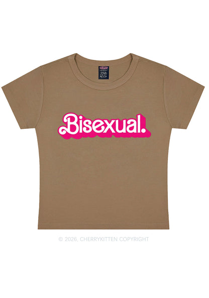 Pink Bisexual Pride Y2K Baby Tee Cherrykitten