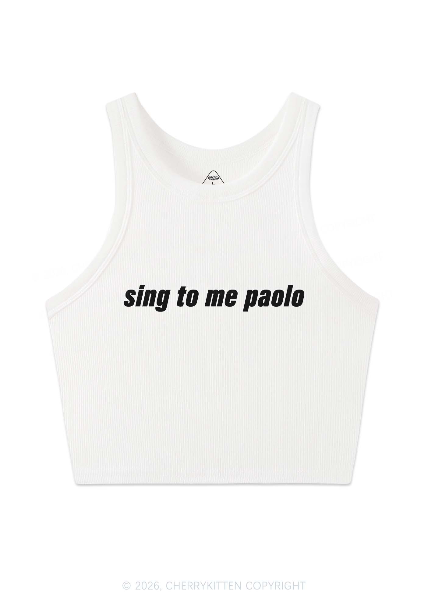 Sing To Me Y2K Crop Tank Top Cherrykitten
