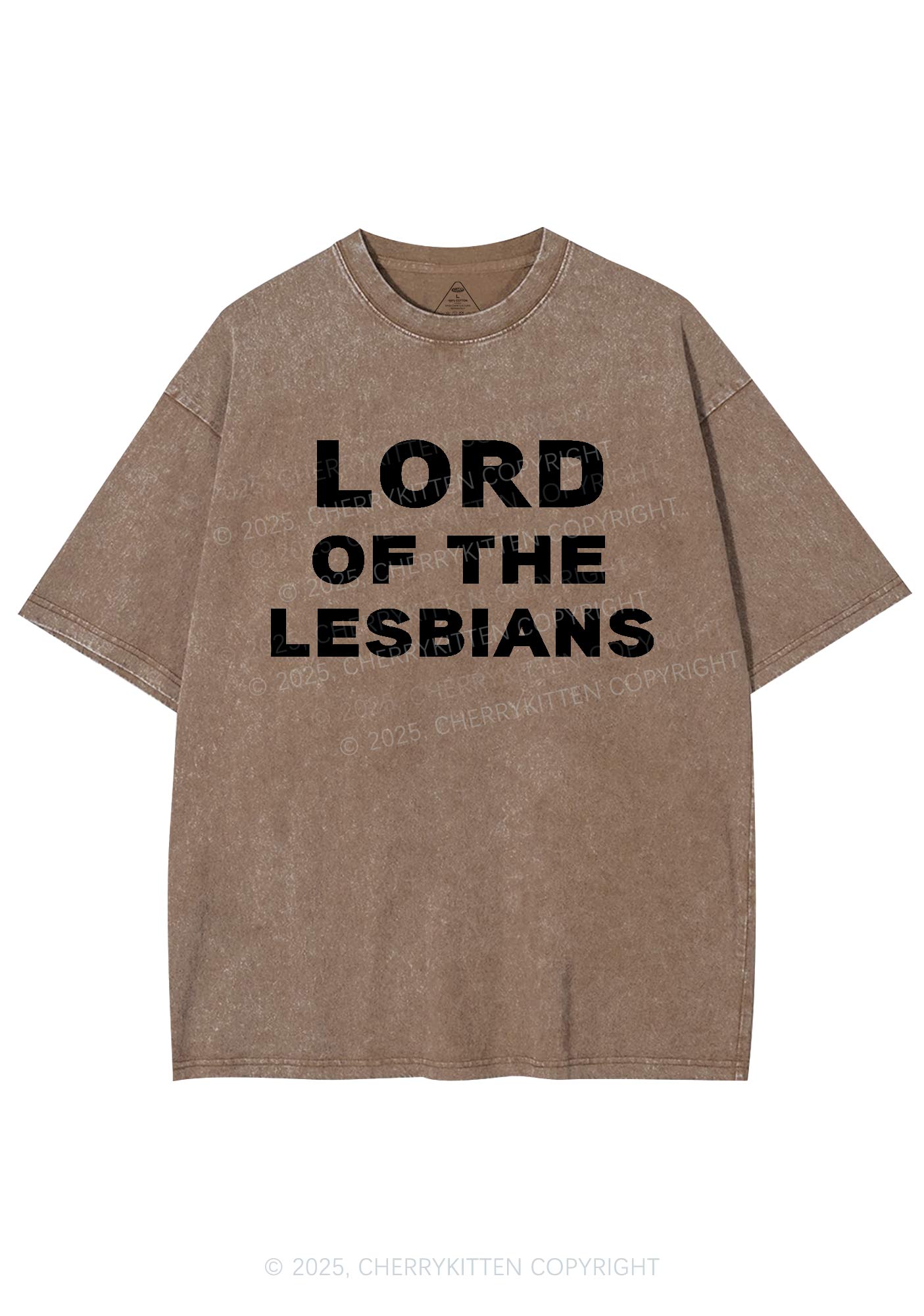 Lord Of The Lesbians Y2K Shirts Washed Tee Cherrykitten