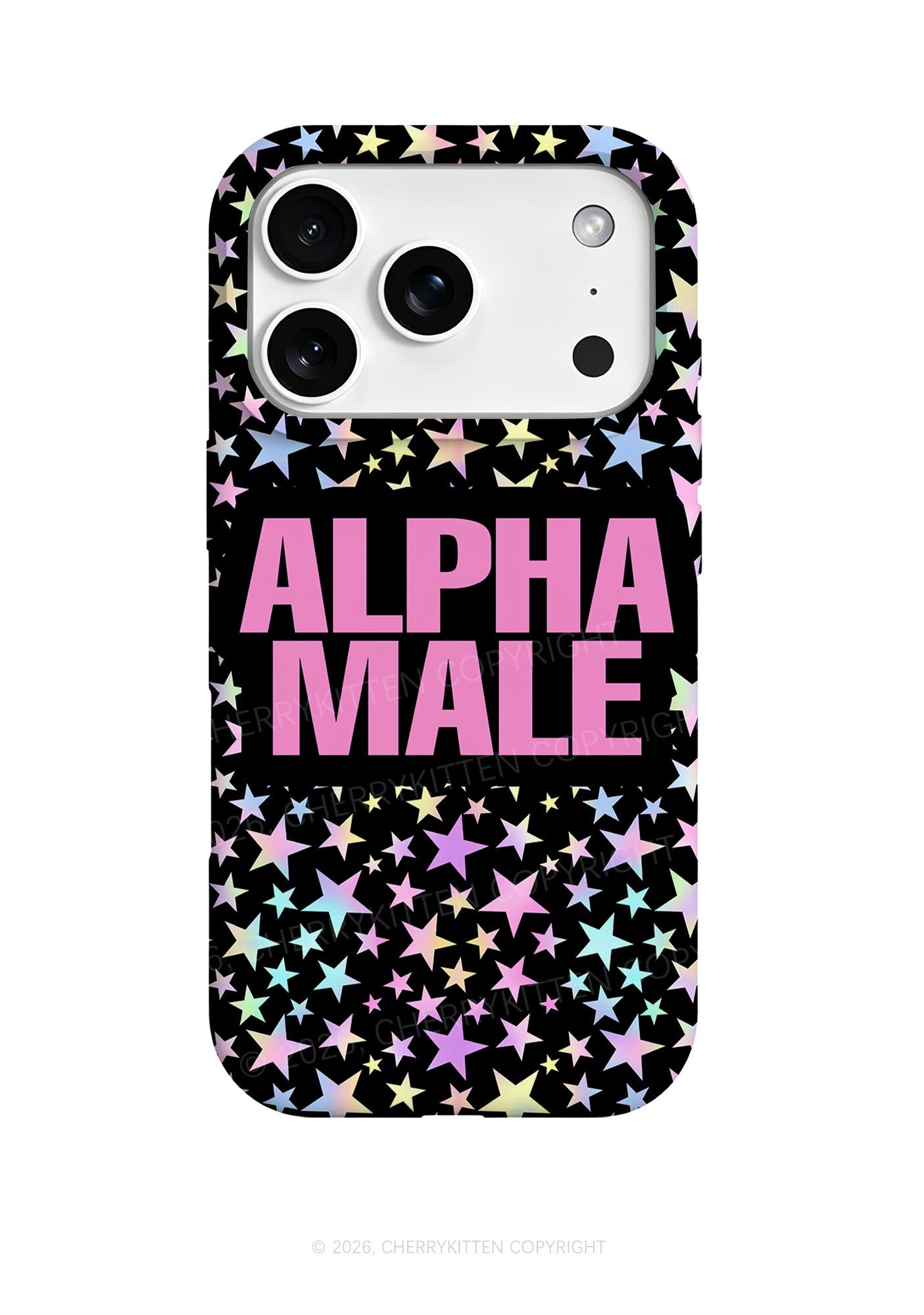 Black Alpha Male Pride Y2K Phone Case Cherrykitten
