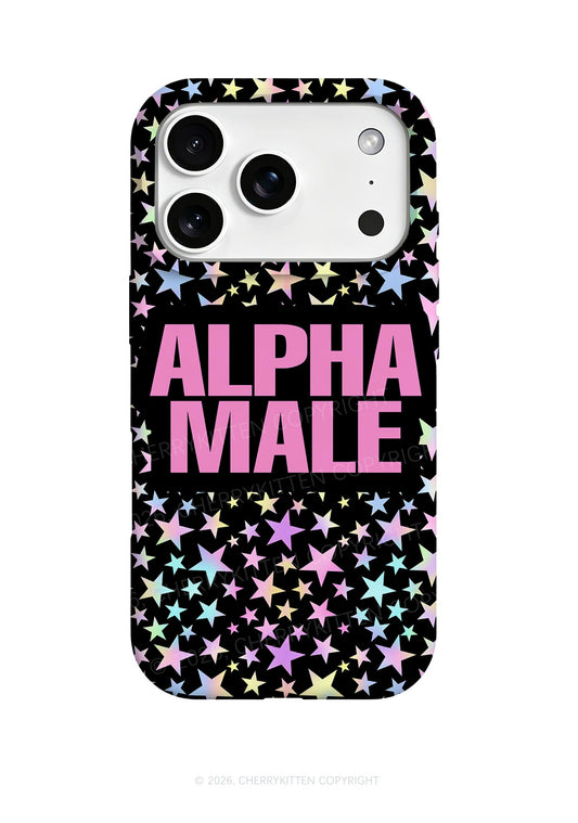 Black Alpha Male Pride Y2K Phone Case Cherrykitten