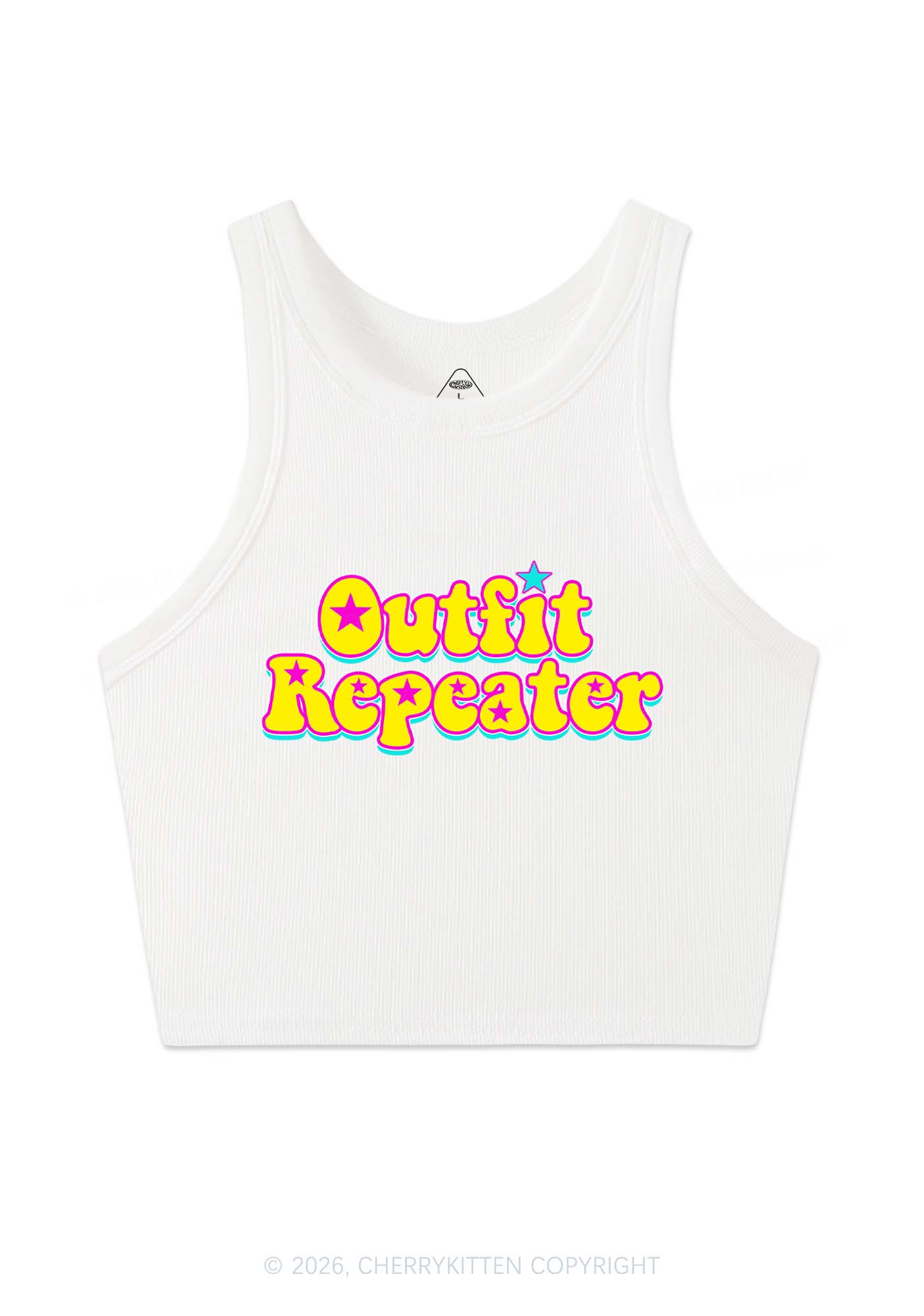 Outfit Repeater Y2K Crop Tank Top Cherrykitten