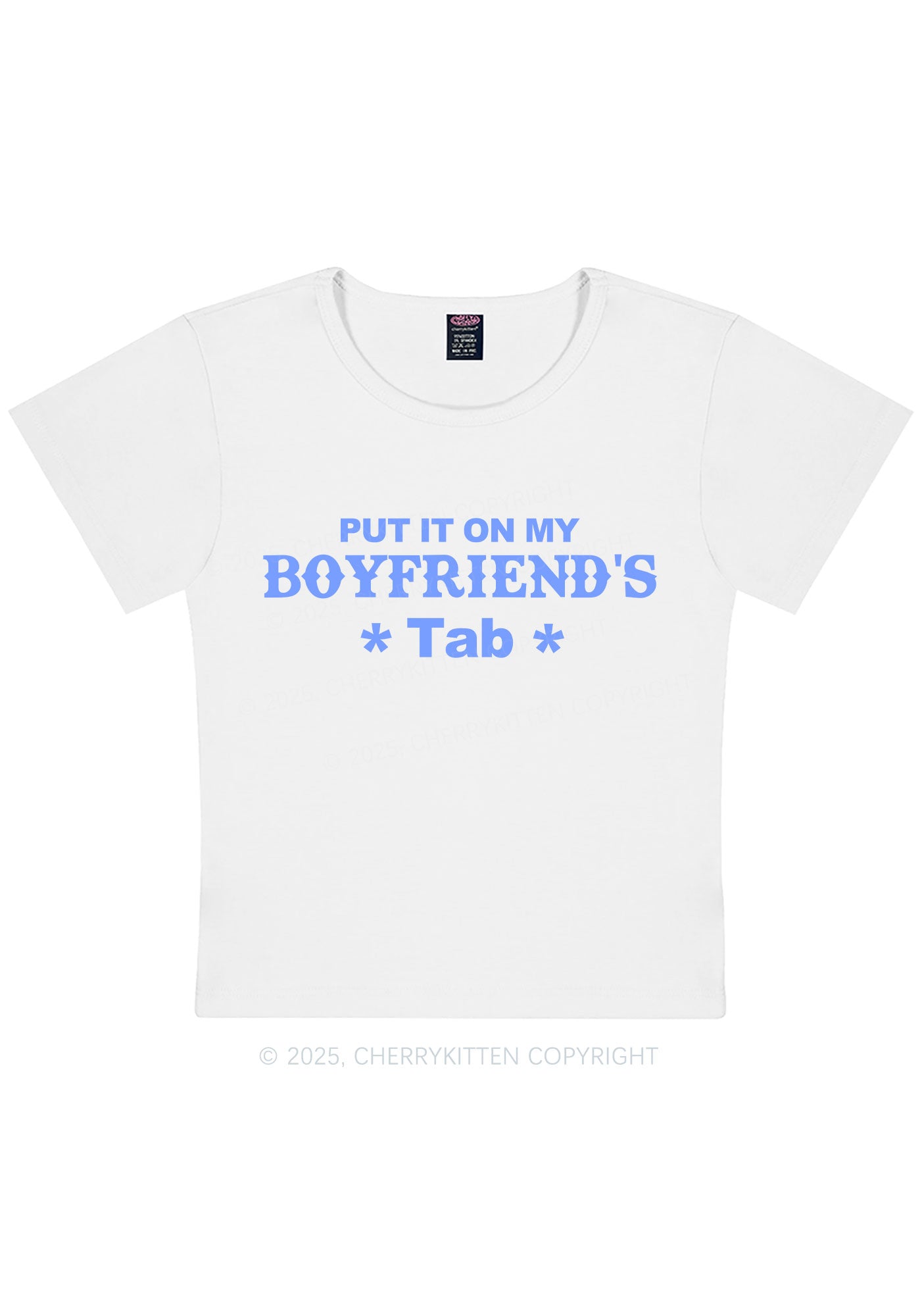 Boyfriends Tab Y2K Baby Tee Cherrykitten