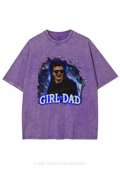 Girl Dad Starry Sky Y2K Shirts Washed Tee Cherrykitten