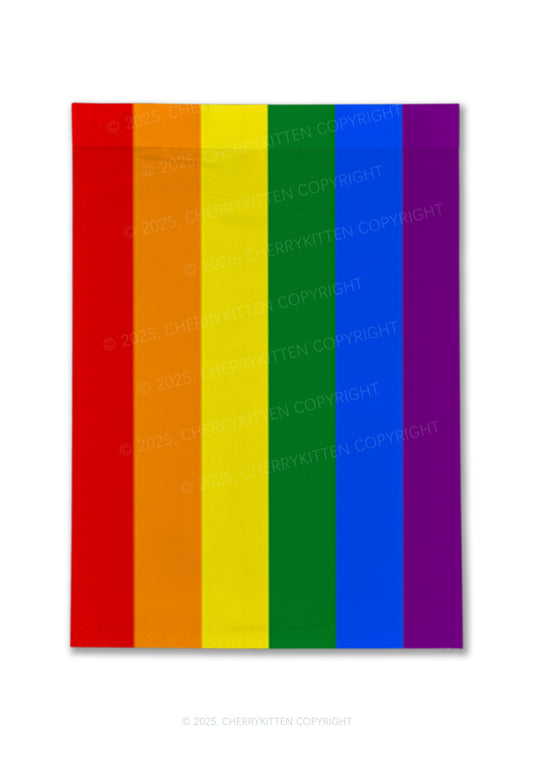 Y2K Pride Garden Flags Cherrykitten