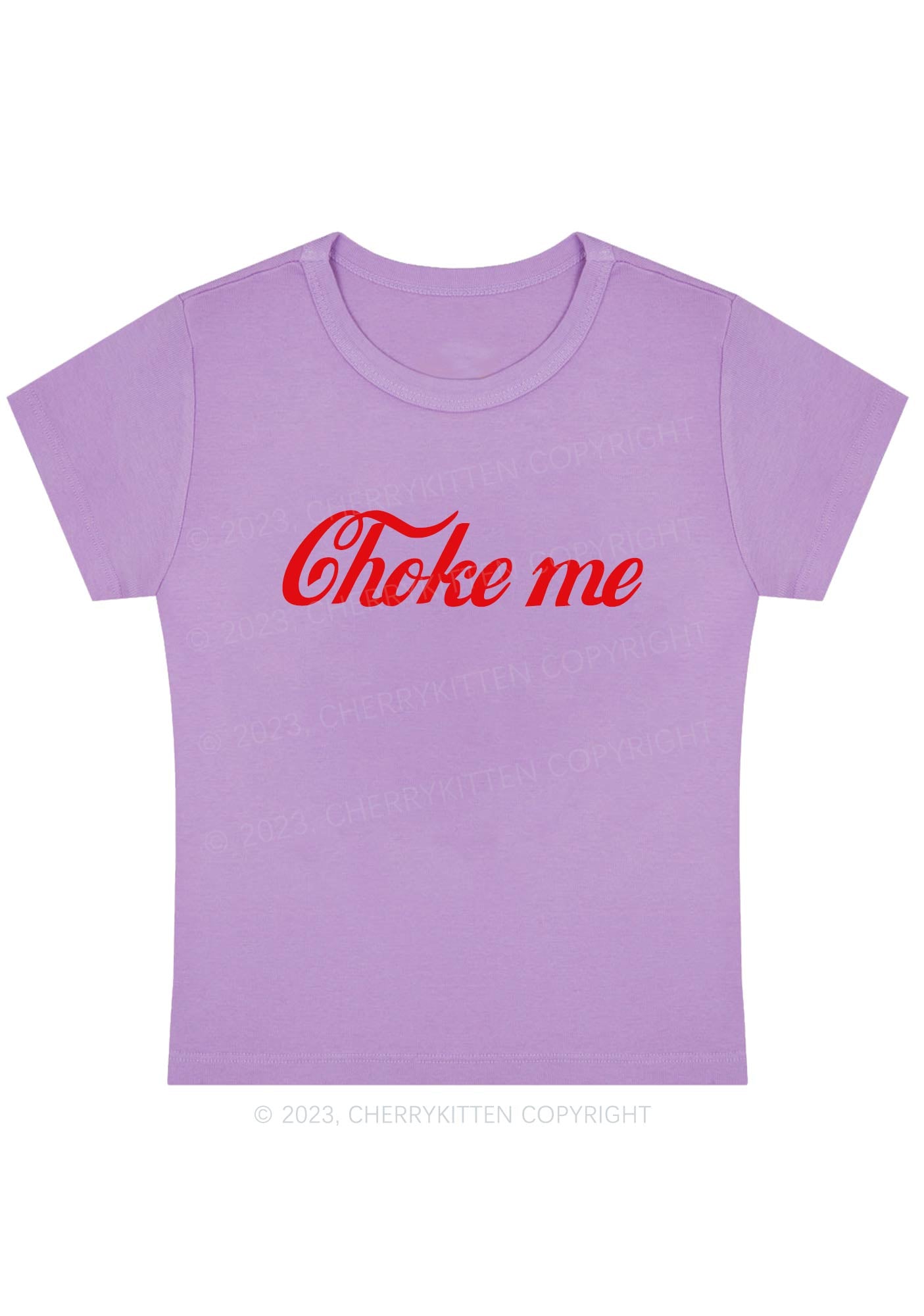 Choke Me Y2K Baby Tee Cherrykitten