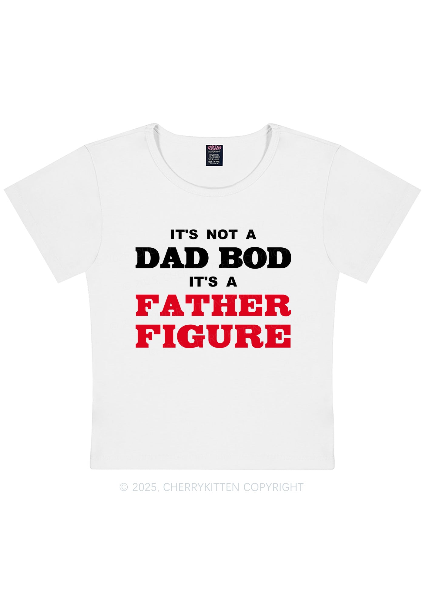Dad Bod Father Figure Y2K Baby Tee Cherrykitten