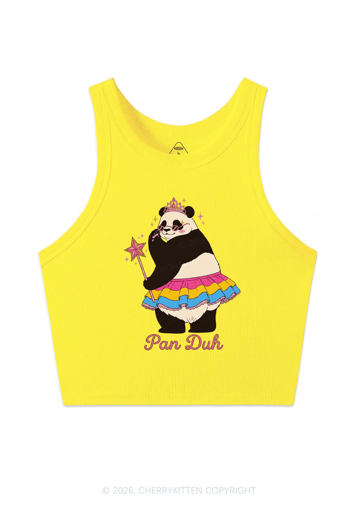 Pan Duh Pride Y2K Crop Tank Top Cherrykitten